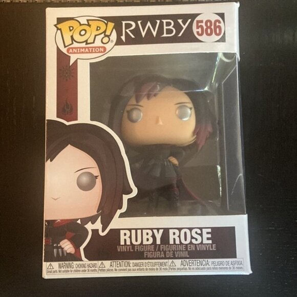 Funko Other - Funko Pop RWBY Ruby Rose #586 Animation Figure Scythe Weapon Toy